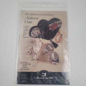 Vtg 1994 Gooseberry Hill "Silk Ribbon Embroidery Notions Case" kit Pattern